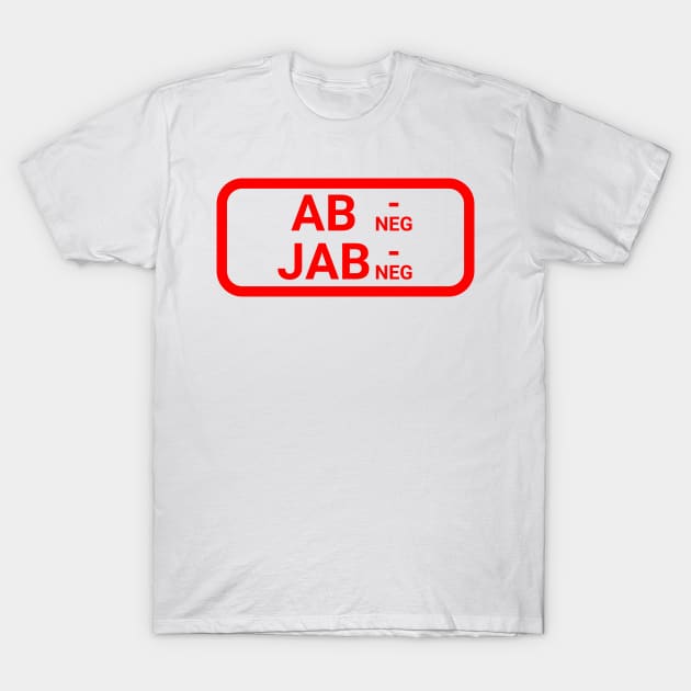 Blood type A B Rhesus negative T-Shirt by la chataigne qui vole ⭐⭐⭐⭐⭐